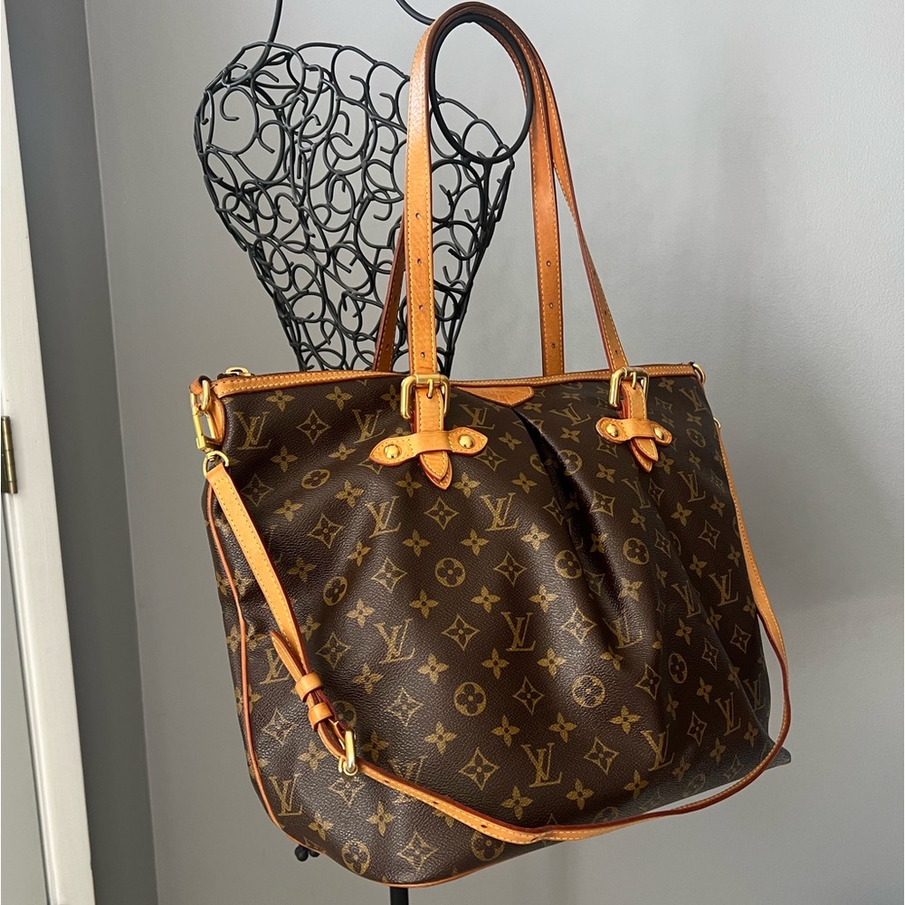LOUIS VUITTON LV Palermo GM Monogram Handbag Shoulder Bag Purse Crossbody Tote
